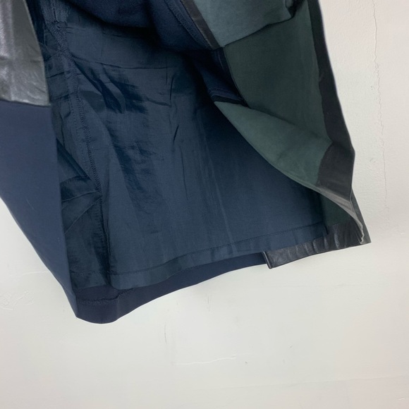 Vince Wool Leather Detailed Pleated Circle Skirt - Picture 5 of 5